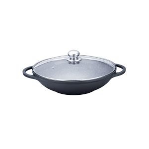 Сковорода WOK антипригарна Maestro - 320 мм з кришкою MR-4832 (MR-4832)