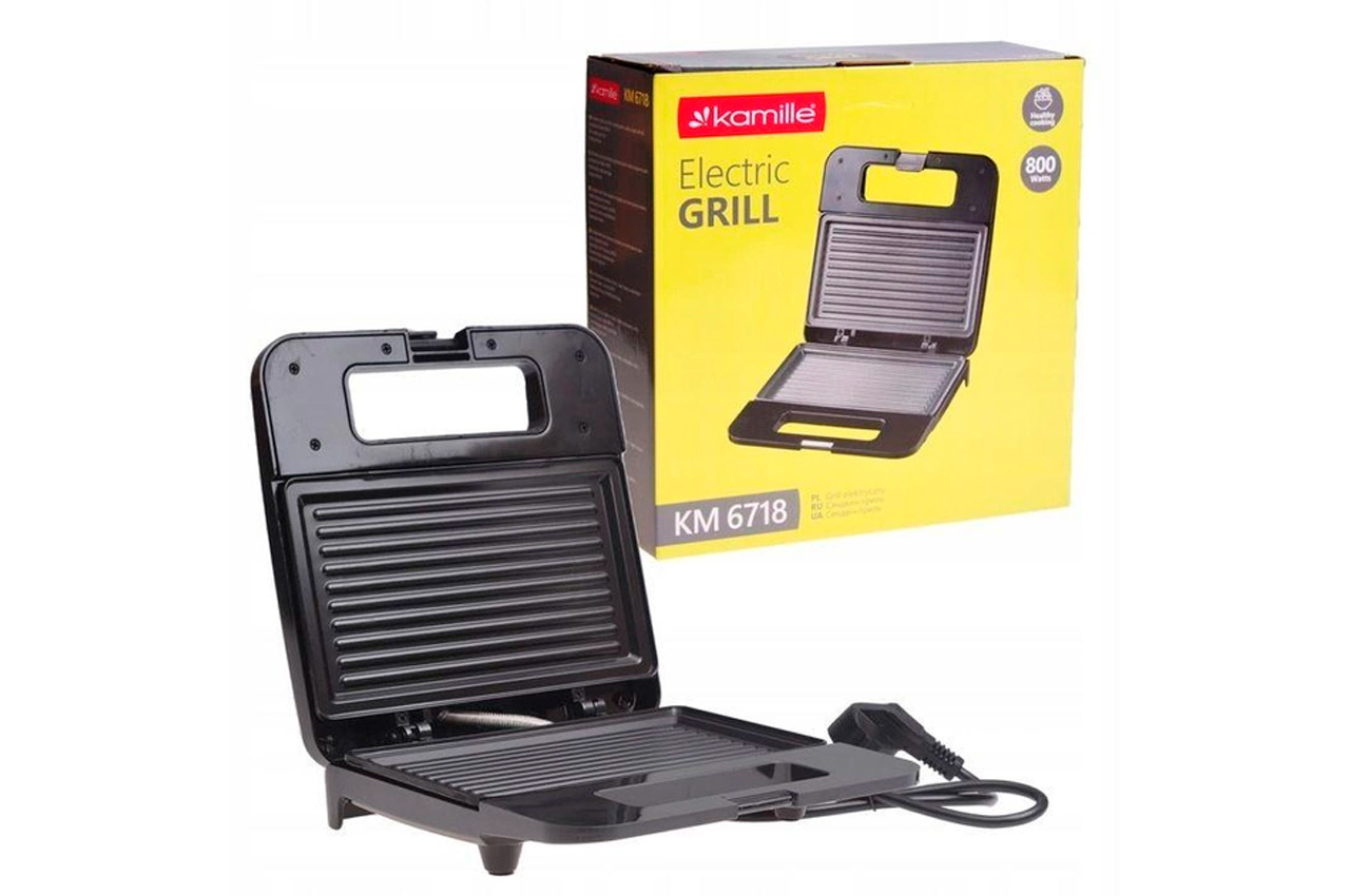 Гриль Kamille - 800Вт x 216 x 126мм (6718)
