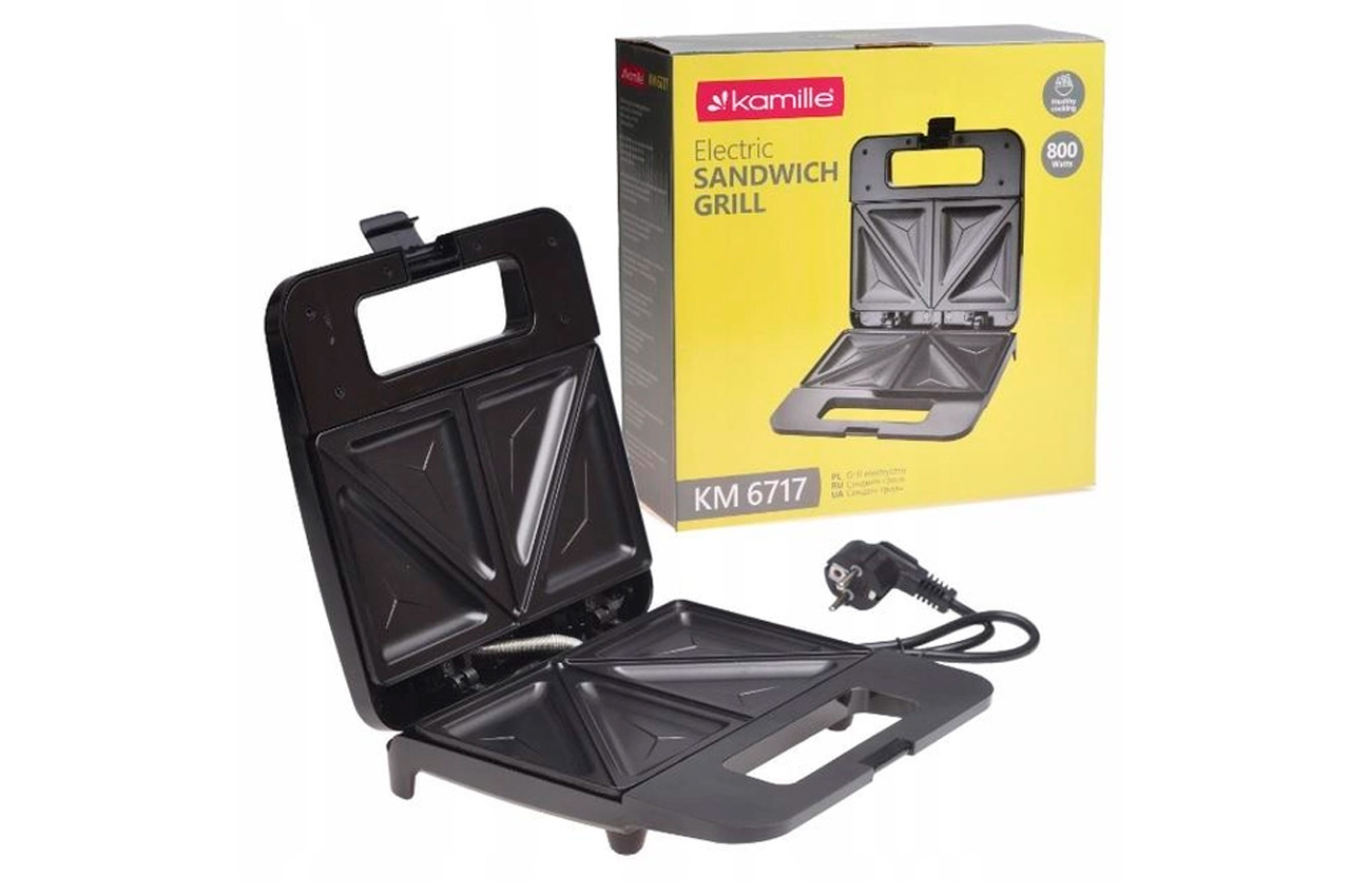 Сендвічниця Kamille - 800Вт x 216 x 126мм (6717)