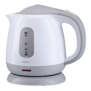 Електрочайник пластиковий Metec - 1л біло-сірий (700031)