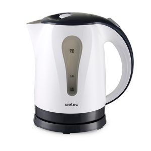 Електрочайник пластиковий Metec - 1,8л біло-чорний (700034)