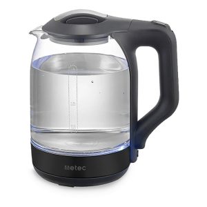 Електрочайник скляний Metec - 1,8л чорний (700011)