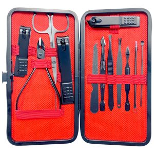 Набір для манікюру та педикюру 12-в-1 у футлярі (S-VEN22212)