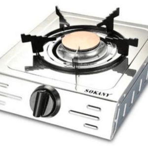 Плита газова настольна на 1 конфорку 280х330х70мм steel (07023)