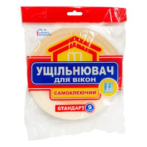 Ущільнювач поролоновий Стандарт - 9м x 8 x 10мм віконний (530913)