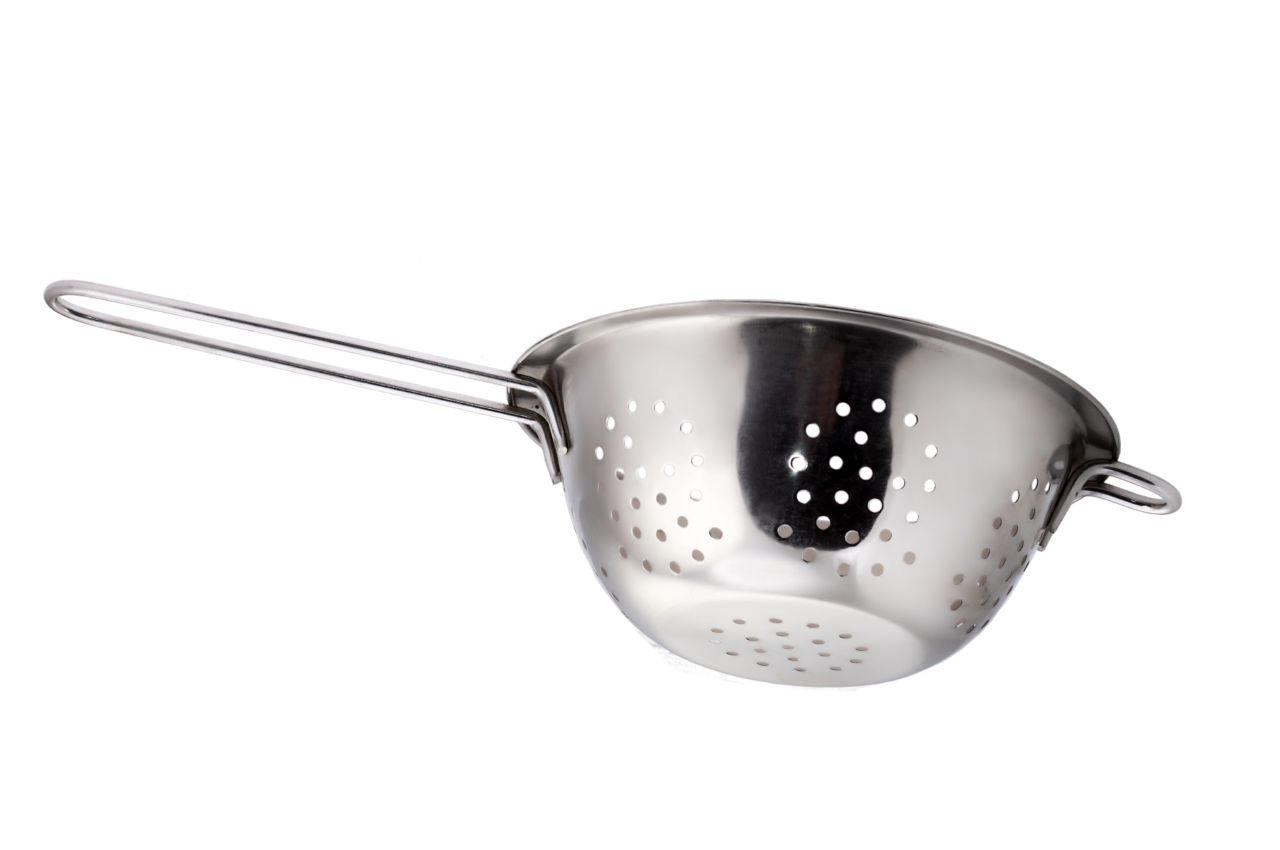 Друшляк нержавіючий Empire - 280 мм з ручкою і плоским дном (0828)