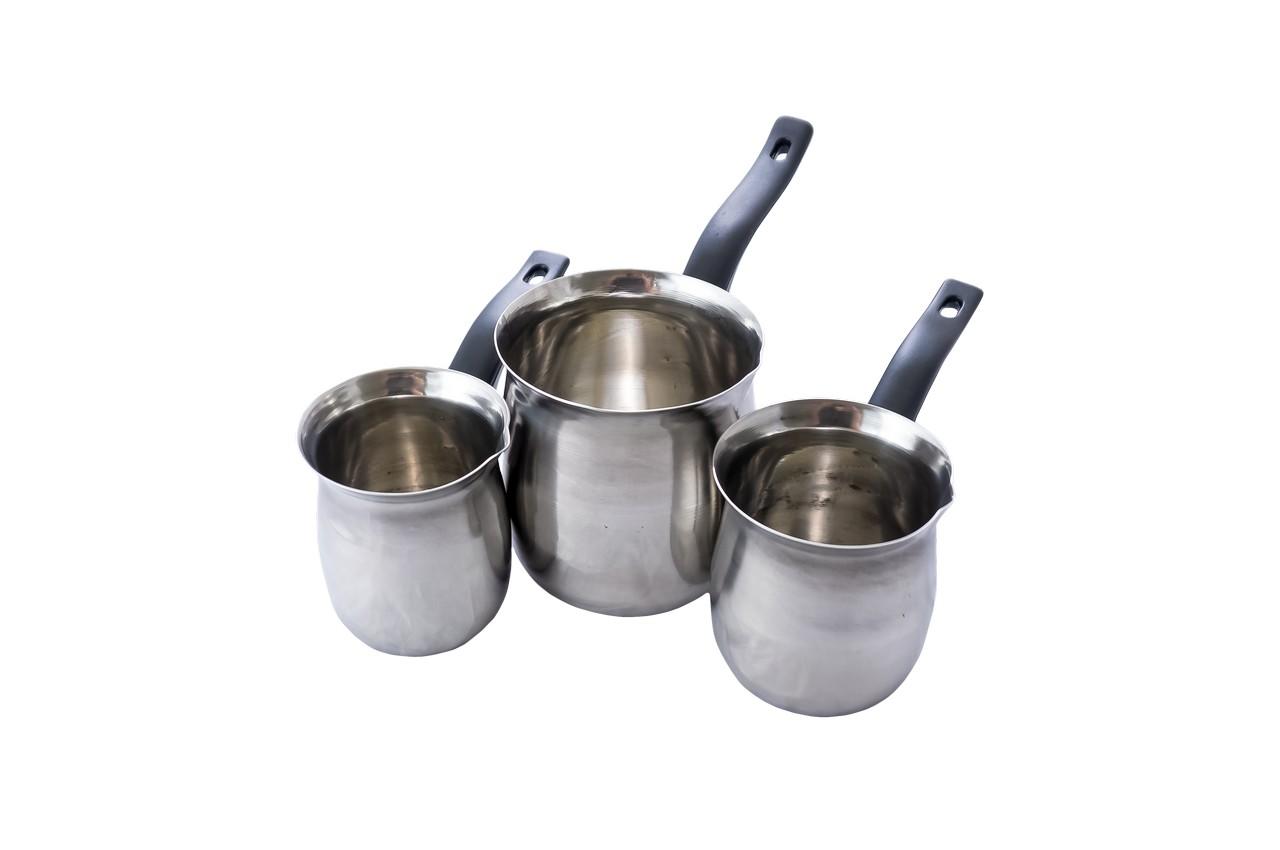 Набір турок нержавіючих Empire - 240 x 360 x 720 мл (3 шт.) (1105)