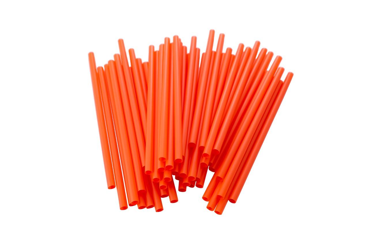 Трубочка для напоїв Empire - 140 x 6 мм червона (50 шт.) (0214)