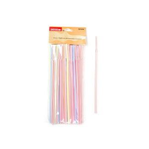 Трубочка для напоїв Empire - 210 x 5 мм з вигином асорті (50 шт.) 0244 (0244)