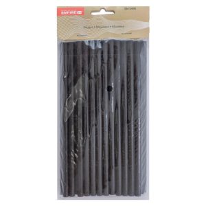 Трубочка для напоїв Empire - 195 x 7 мм паперова Чорна (50 шт.) (0456)