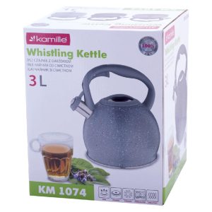 Чайник нержавіючий Kamille - 3 л 1074 (1074BL)