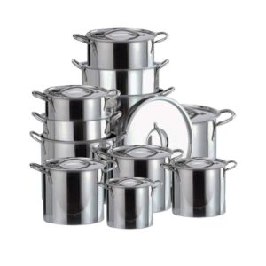 Набір посуду нержавіючий Empire - 2 x 3 x 4 x 6 x 8л (5шт) (7366)