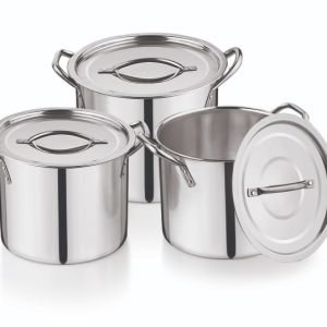 Набір посуду нержавіючий Empire - 16 x 18 x 20л (3шт) (7368)