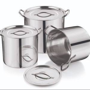 Набір посуду нержавіючий Empire - 20 x 22 x 24л (3шт) (7369)