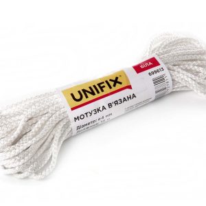Мотузка в'язана Unifix - 4мм x 15м біла (699613)