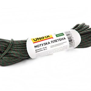 Мотузка плетена Unifix - 5мм x 20м зелена (699580)