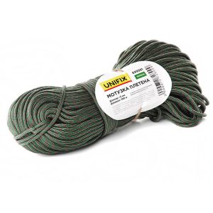 Мотузка плетена Unifix - 5мм x 100м зелена (699581)