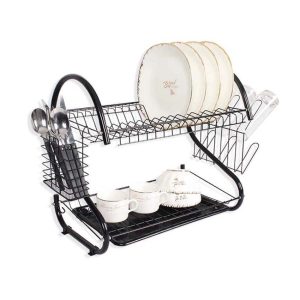 Сушарка для посуду Maestro - 380 x 265 x 390мм чорна (MR-1025-38-BLACK)