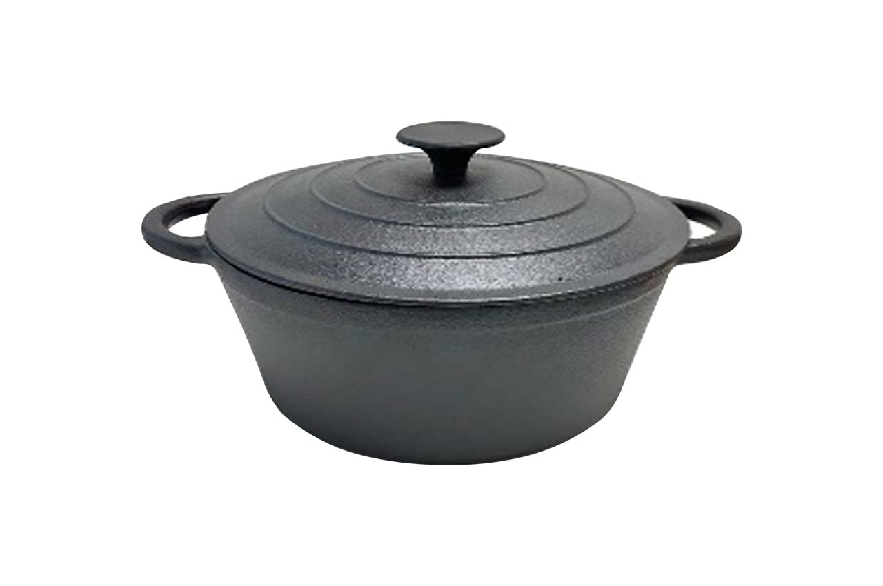 Каструля чавунна Biol - 250мм x 5л з литою кришкою (СС05)