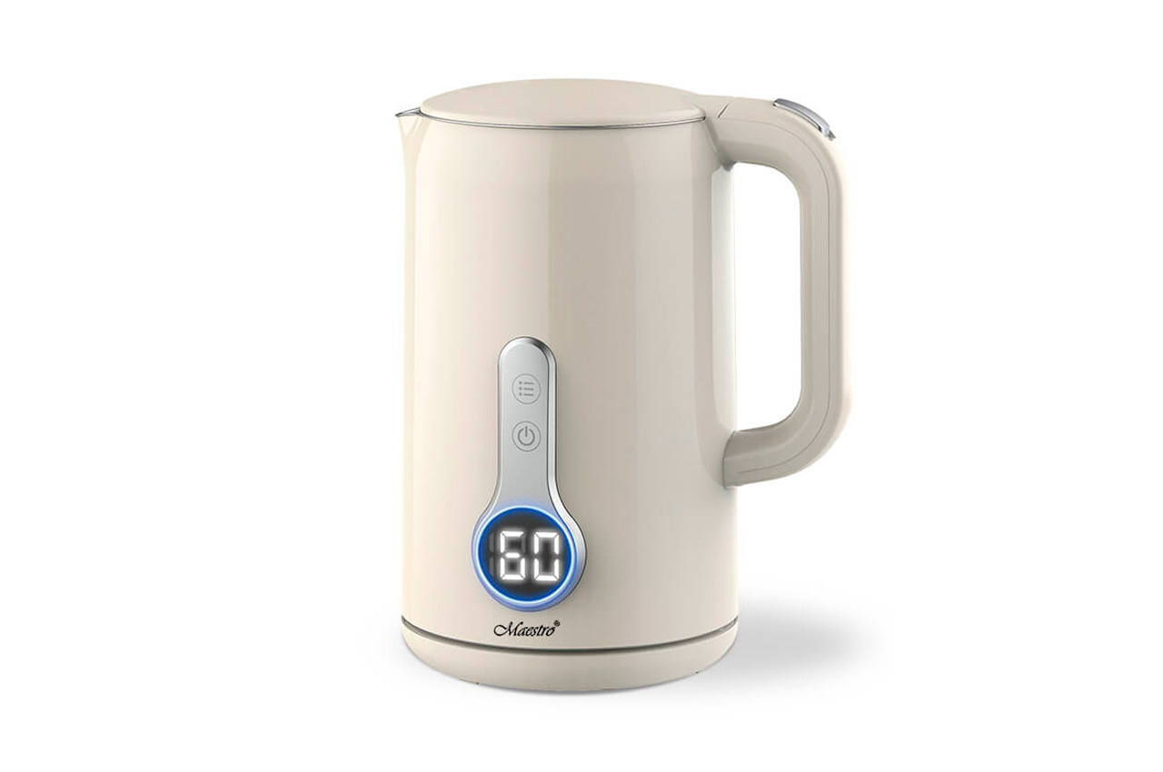 Електрочайник нержавіючий Maestro - 1,7л LED слонова кість (MR-025-IVORY)