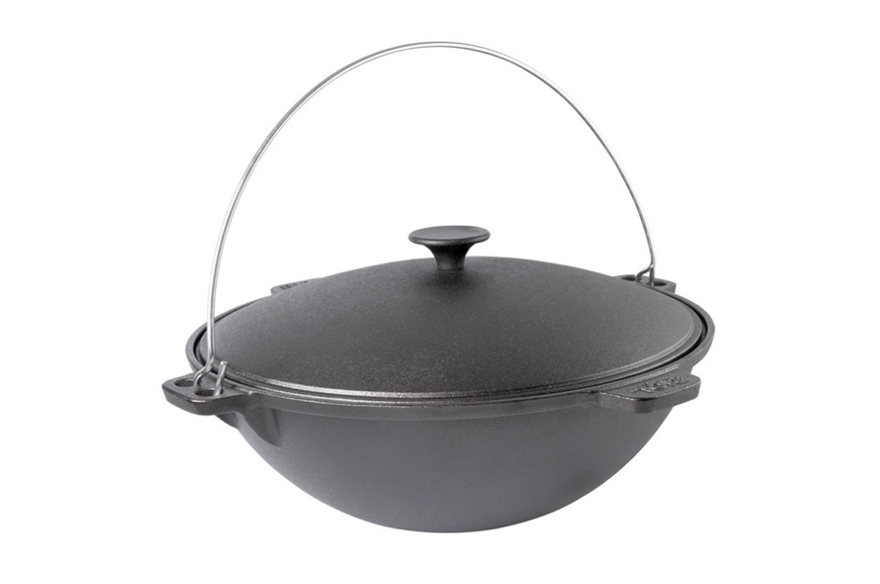 Казан чавунний Biol - 370мм x 9л татарський (0909)