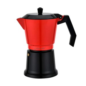 Кавоварка гейзерна алюмінієва Maestro - 300мл червона (MR-1657-6)