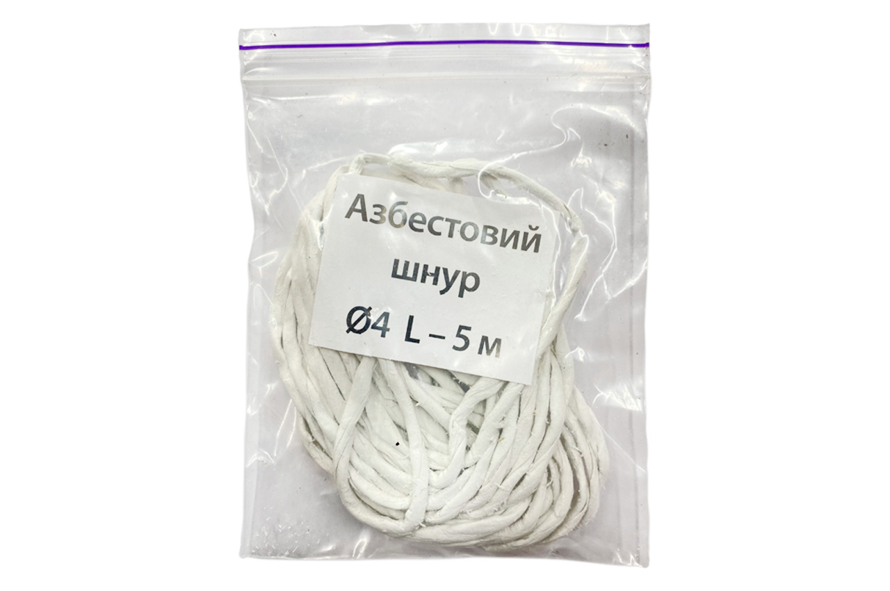 Шнур азбестовий KS-UKR 4х5м (KS45)