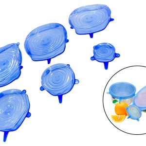 Набір універсальних силіконових кришок 6шт (13681)