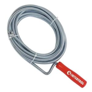 Трос для чищення труб Intertool - 9мм x 5м з наконечником (HP-1006)