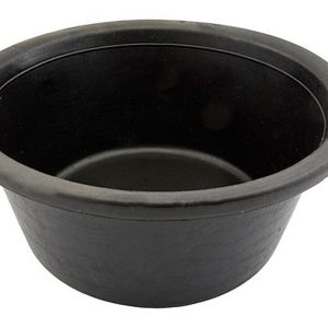 Таз господарський iPlast - 20л круглий із ручками чорний (О-024866)