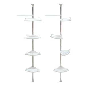 Кутова полиця для ванної кімнати, з тримачем для рушників на 4 полиці (124550)